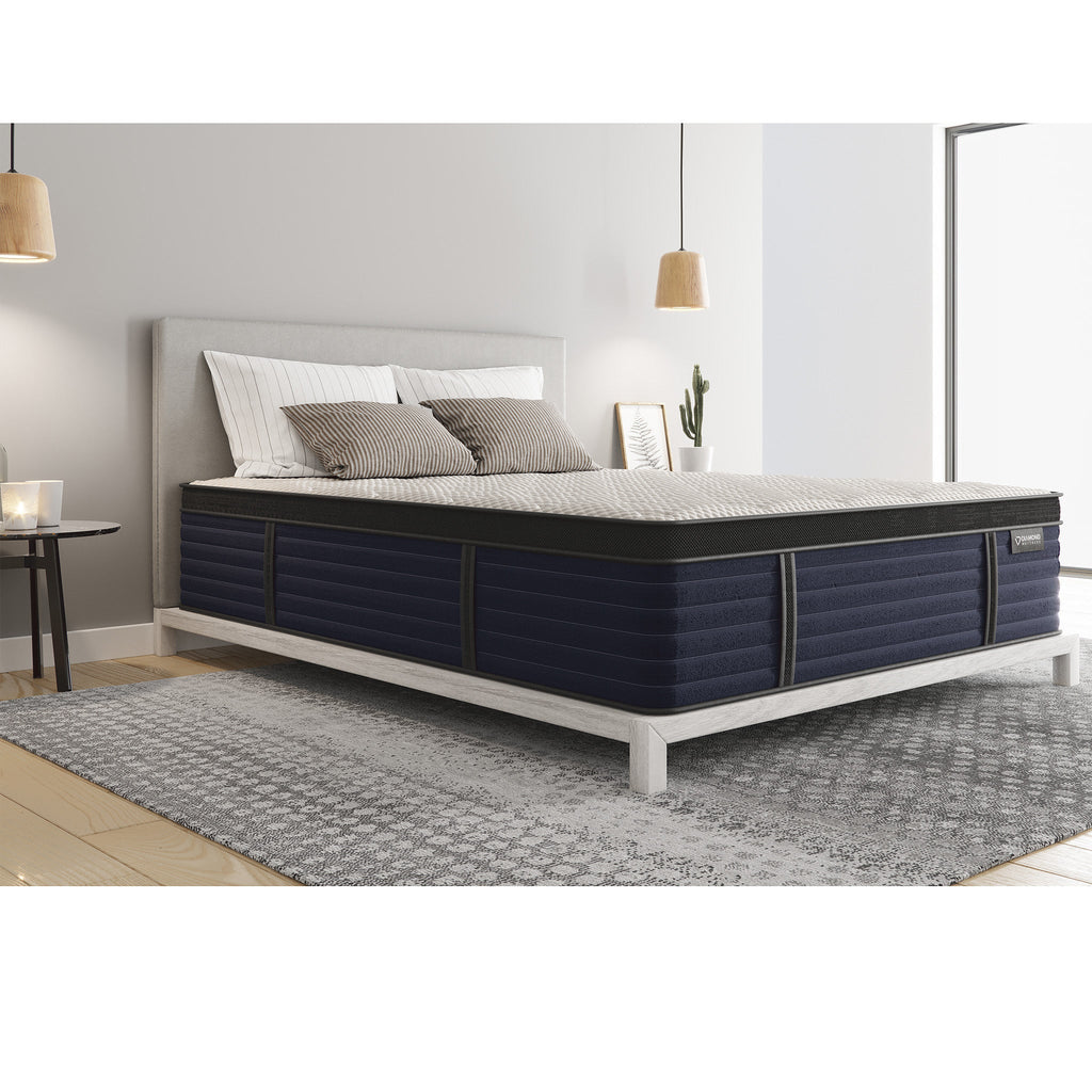 Diamond Hughes Full Size Latex Hybrid Mattress with Euro-Top 14.5" Medium Feel