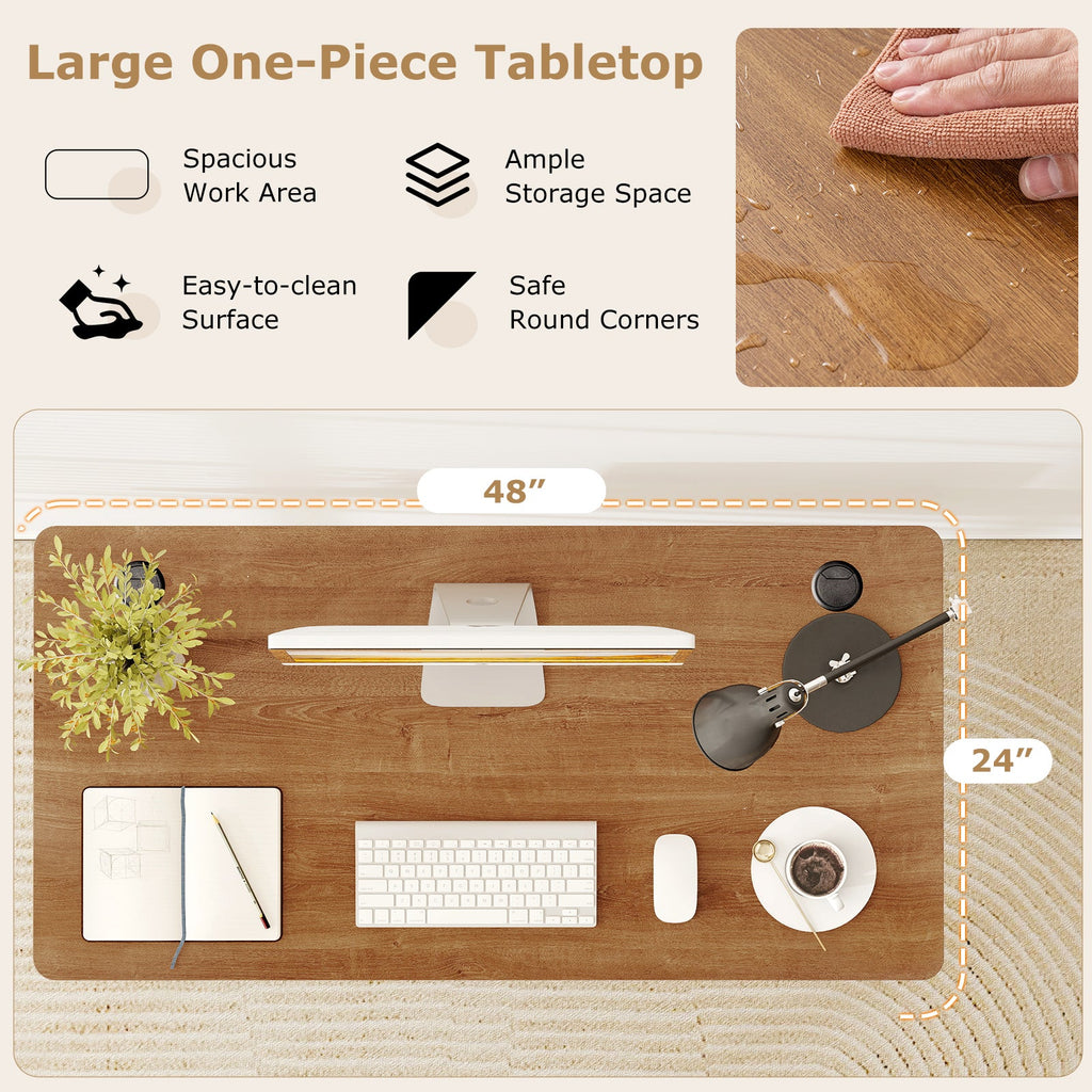 47‚Äù x 24‚Äù Universal Tabletop for Standard and Standing Desk Frame