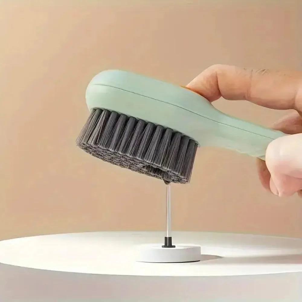 Soft Bristled Shoe Brush with Ergonomic Handle
