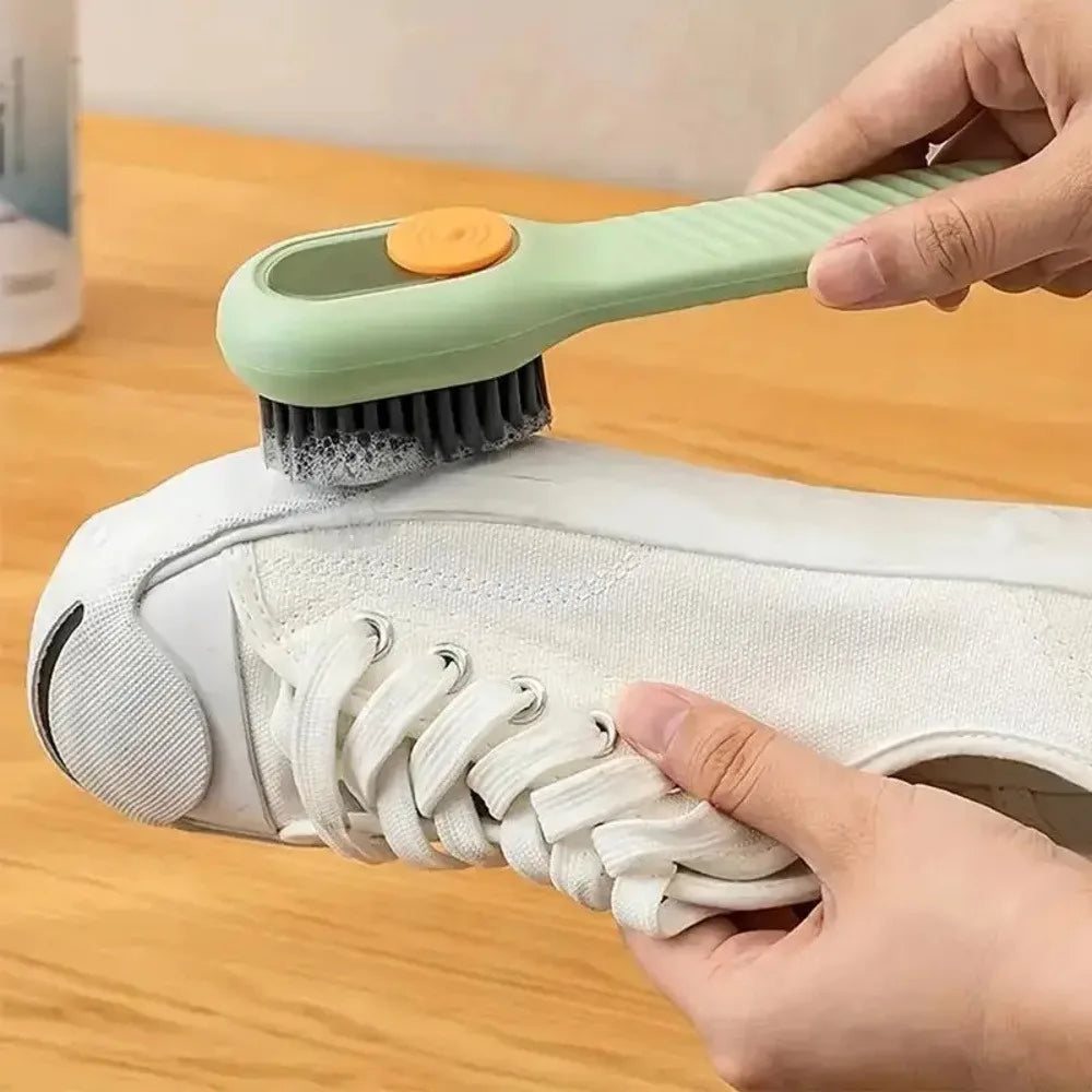 Soft Bristled Shoe Brush with Ergonomic Handle
