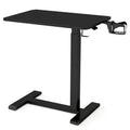 Mobile Standing Desk Height Adjustable Overbed Bedside Table with Cup Holder