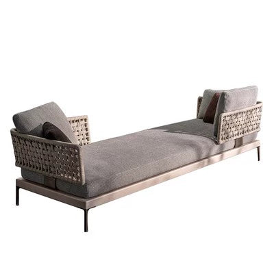 Outdoor Rattan Garden Sofa House Casual Teak Waterproof and Sun Protection Outdoor Outdoor Furniture Garden Balcony Rattan Chair