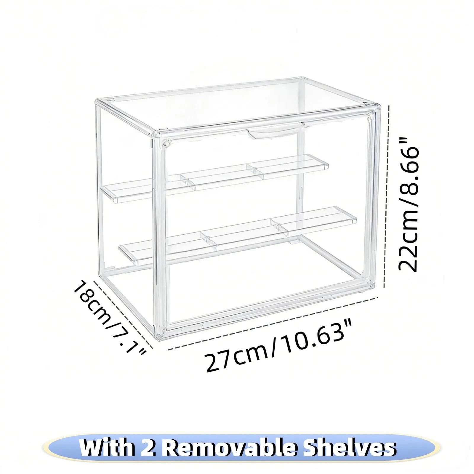 Acrylic Clear Stackable Storage Case Bins