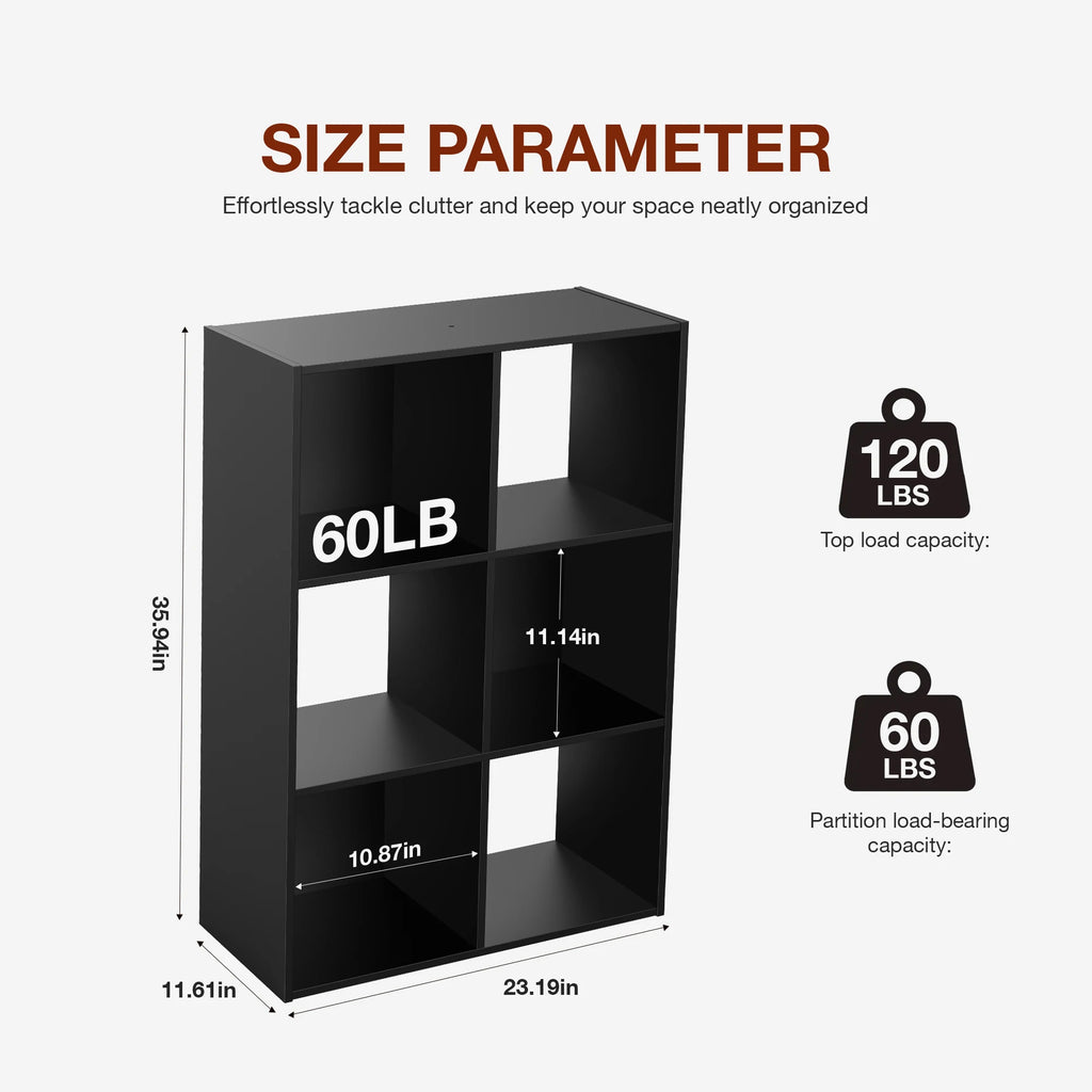 9 Cube Wooden Storage Organizer