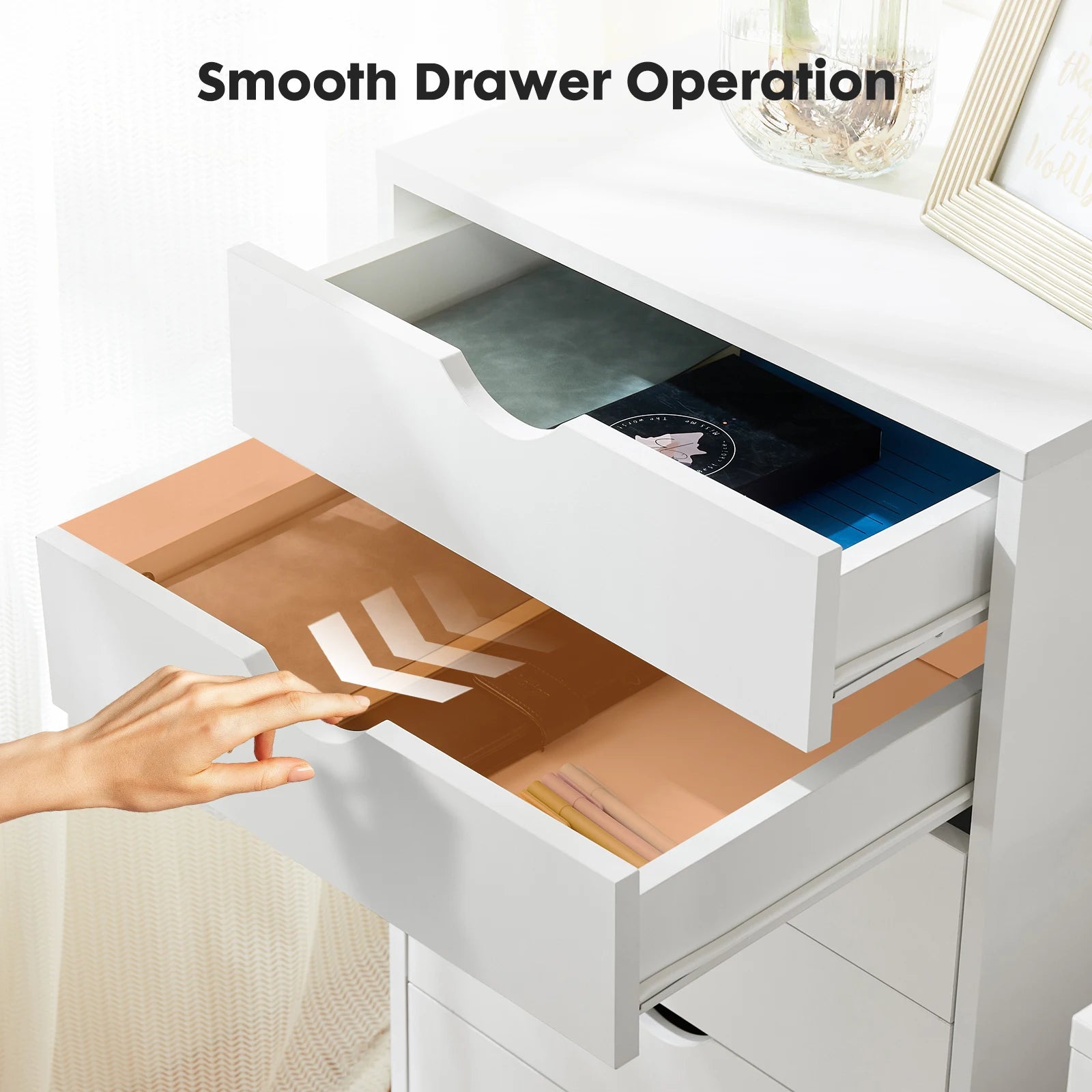 Mobile 7 Drawer File Nightstand
