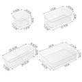 7PCS/Set Plastic Desk Drawer Organizers