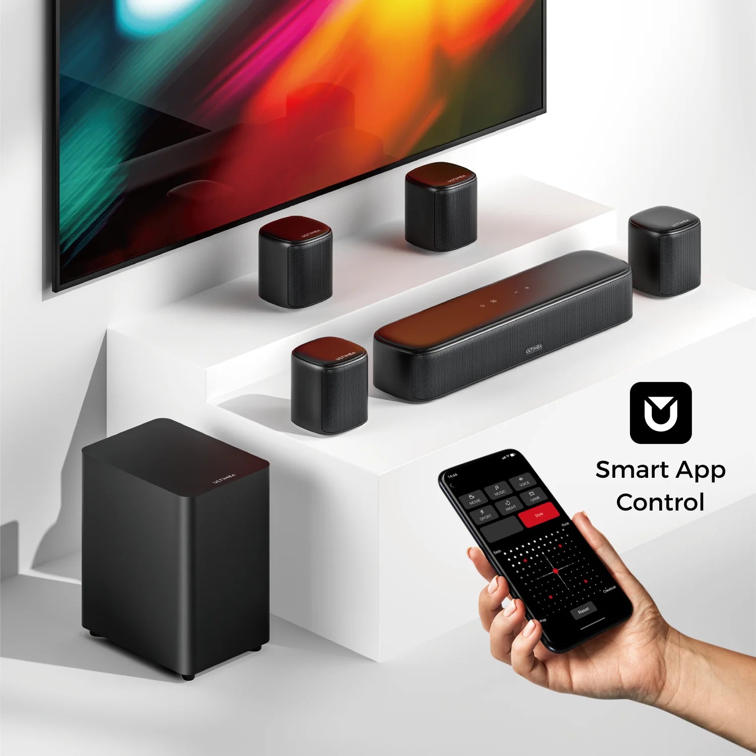 7.1 Channel Sound Bar System for TV
