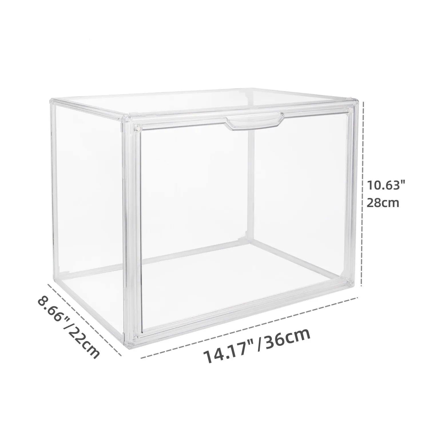 Acrylic Clear Stackable Storage Case Bins