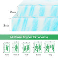 Gel Memory Soft Foam Cooling Mattress Topper