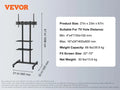 Mobile TV Stand  with Adjustable Height