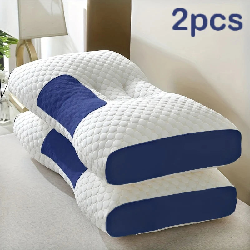 2 Massage Neck Pillows Adjustable Ergonomic Orthopedic