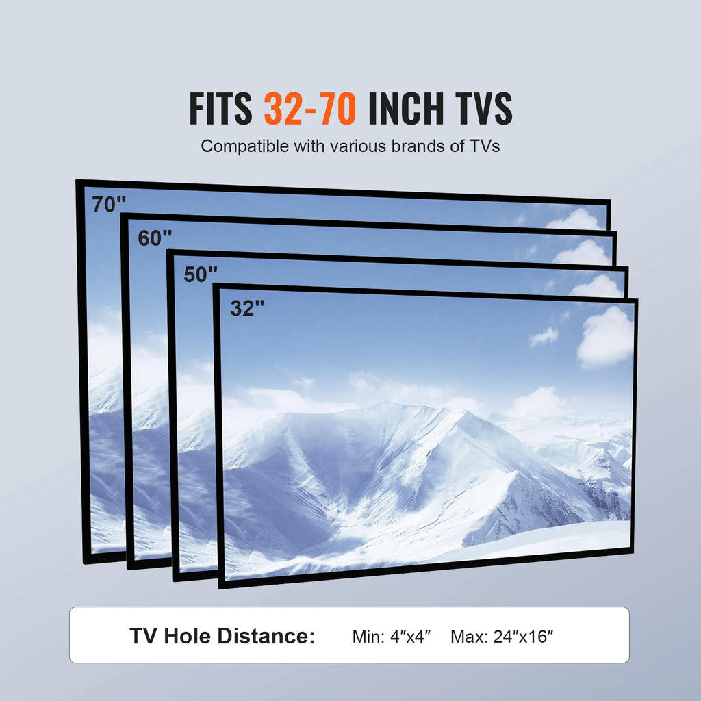 Mobile TV Stand  with Adjustable Height