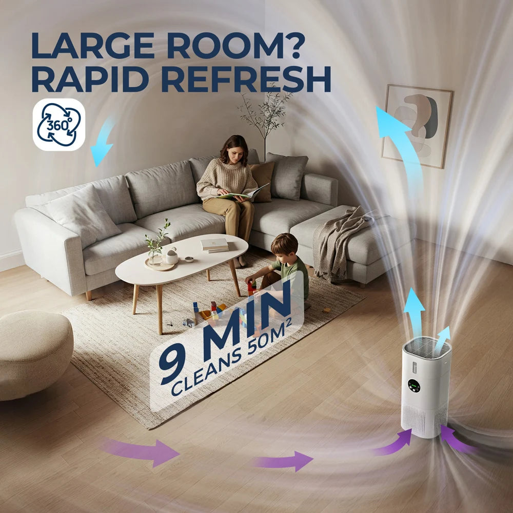 2-in-1 Air Purifier with Humidifier Combo