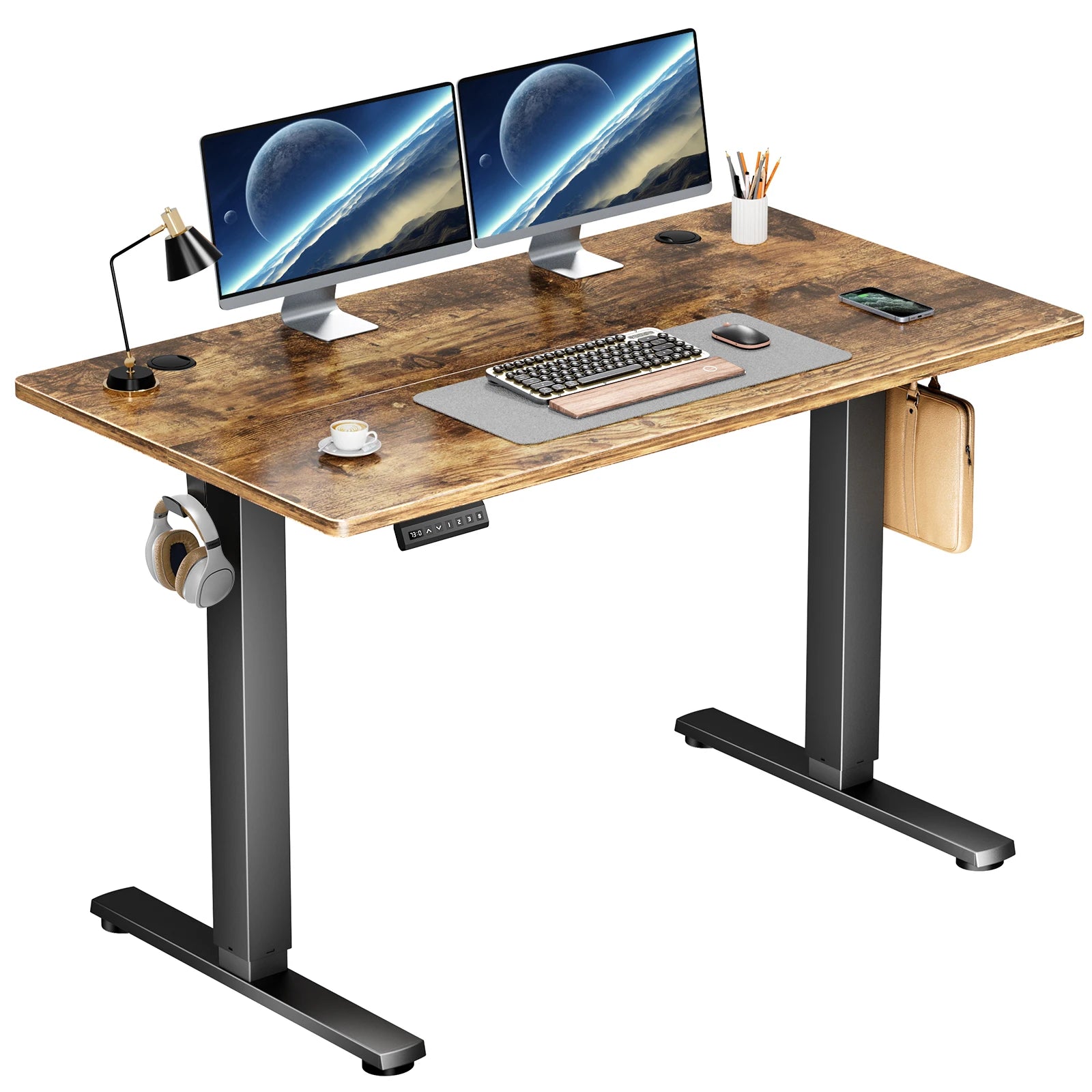 Electric Adjustable Standing/Sitting Desk Workstation
