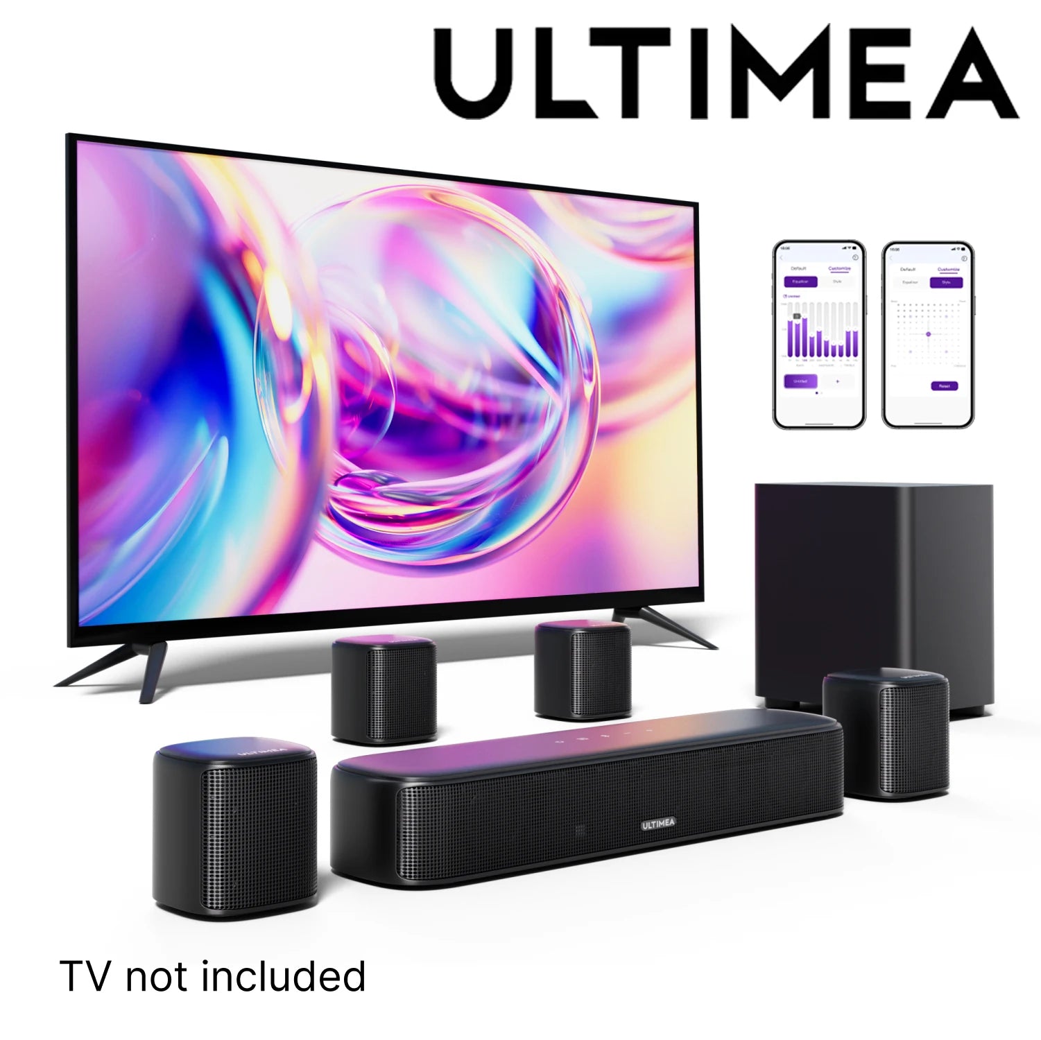 7.1 Channel Sound Bar System for TV