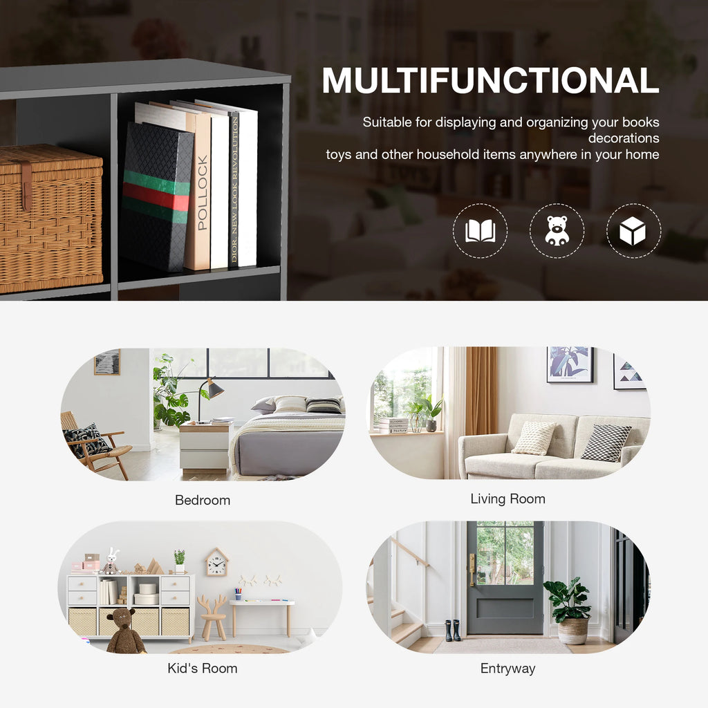 9 Cube Wooden Storage Organizer