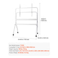 Mobile TV Stand with Wheels