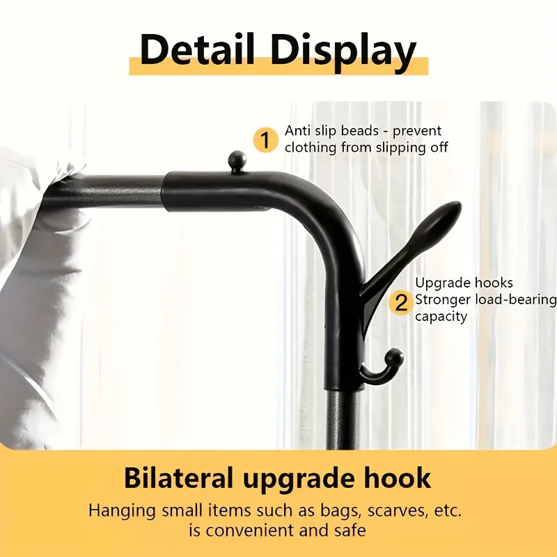 Heavy-Duty Metal Double-Pole Hanger