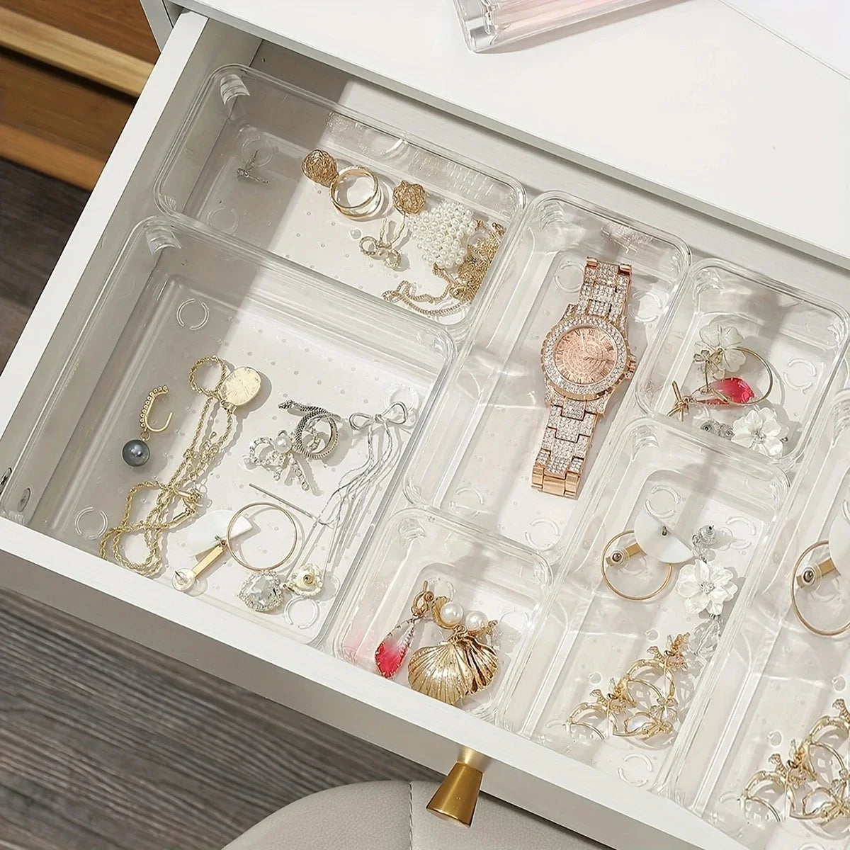 7PCS/Set Plastic Desk Drawer Organizers
