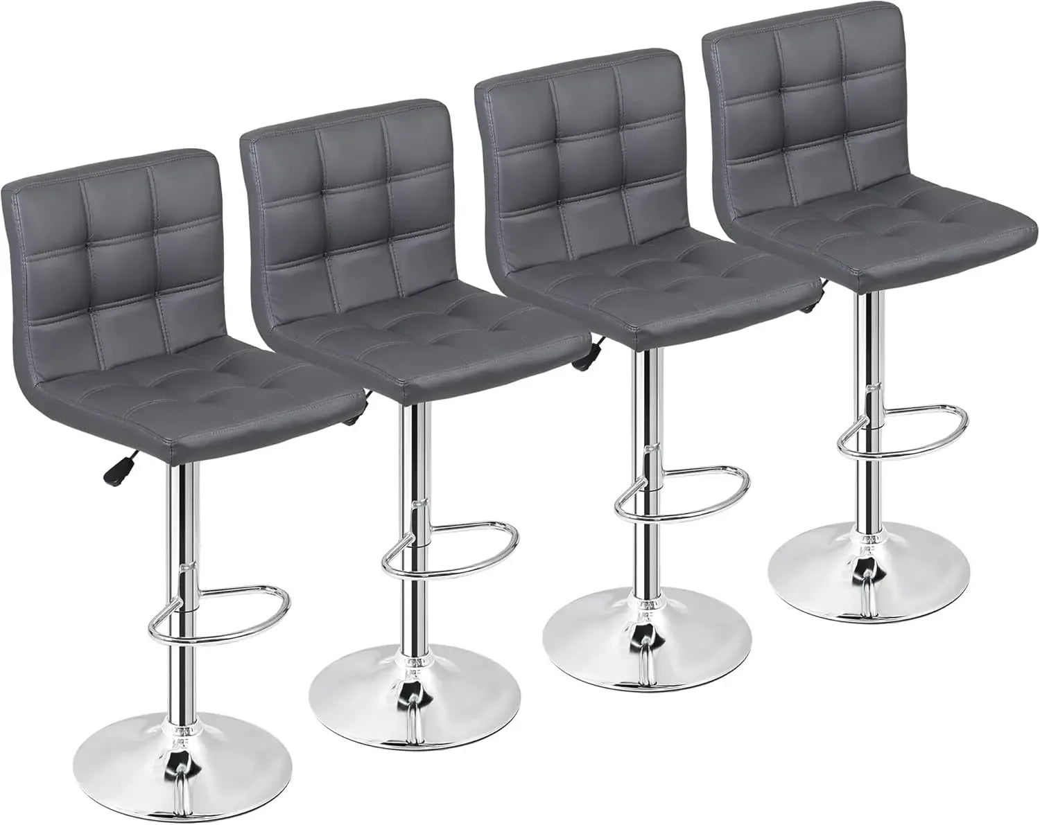 Set of 4 Adjustable Swivel Barstools