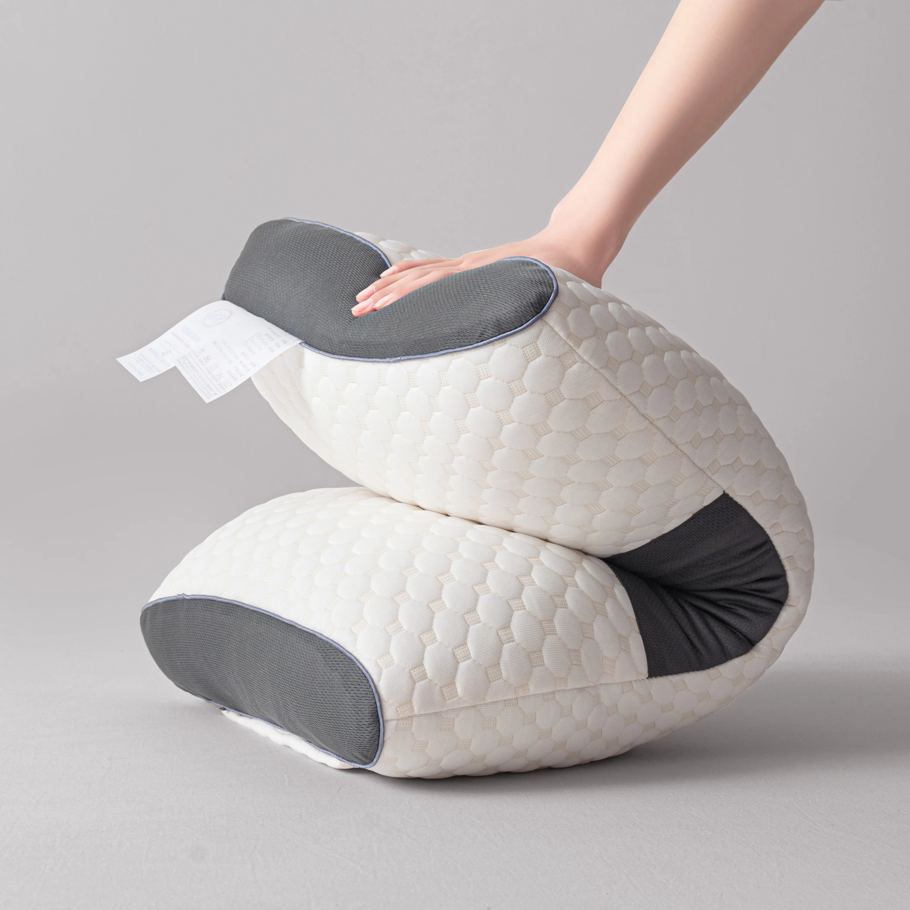 2 Massage Neck Pillows Adjustable Ergonomic Orthopedic