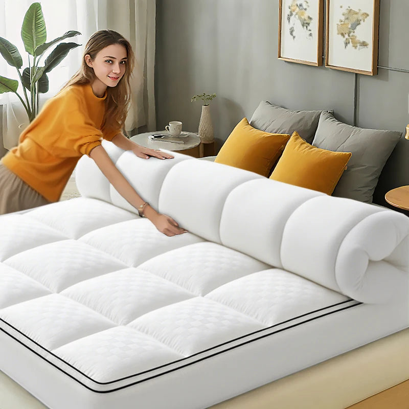 Thick Mattress Topper 1000Gsm Cooling Machine Washable