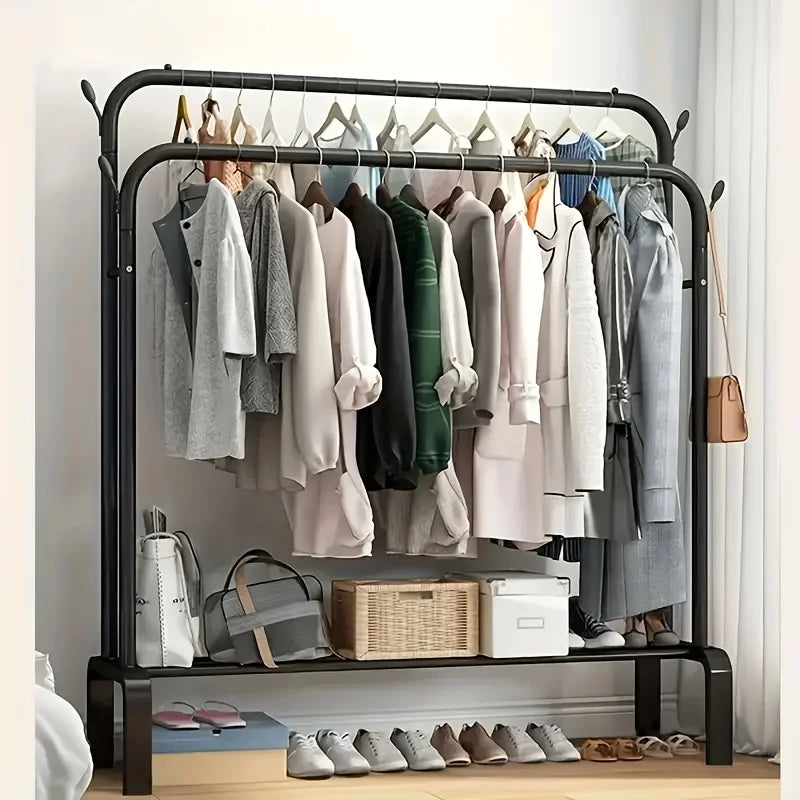 Heavy-Duty Metal Double-Pole Hanger