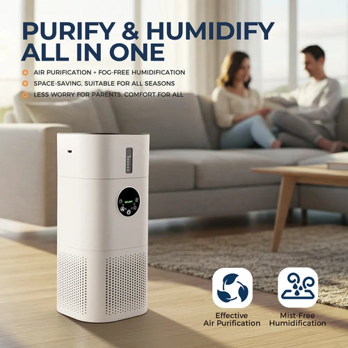 2-in-1 Air Purifier with Humidifier Combo