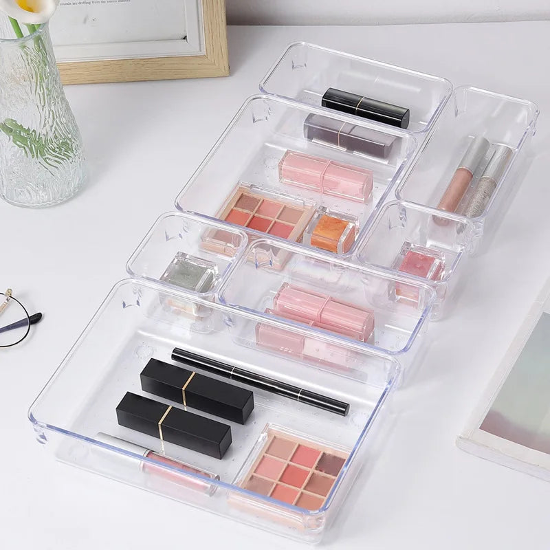 7PCS/Set Plastic Desk Drawer Organizers