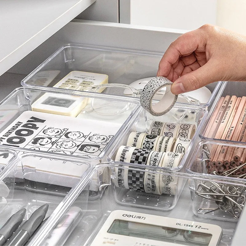 7PCS/Set Plastic Desk Drawer Organizers
