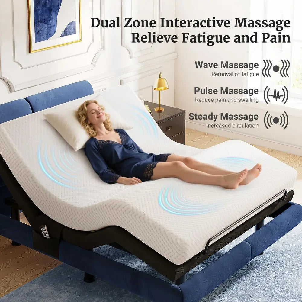 Adjustable Electric Split King Size Bed Frame