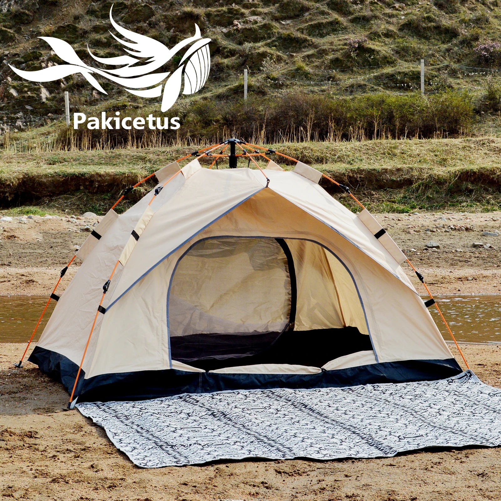Instant Golden Portable Tent 3-4 Person