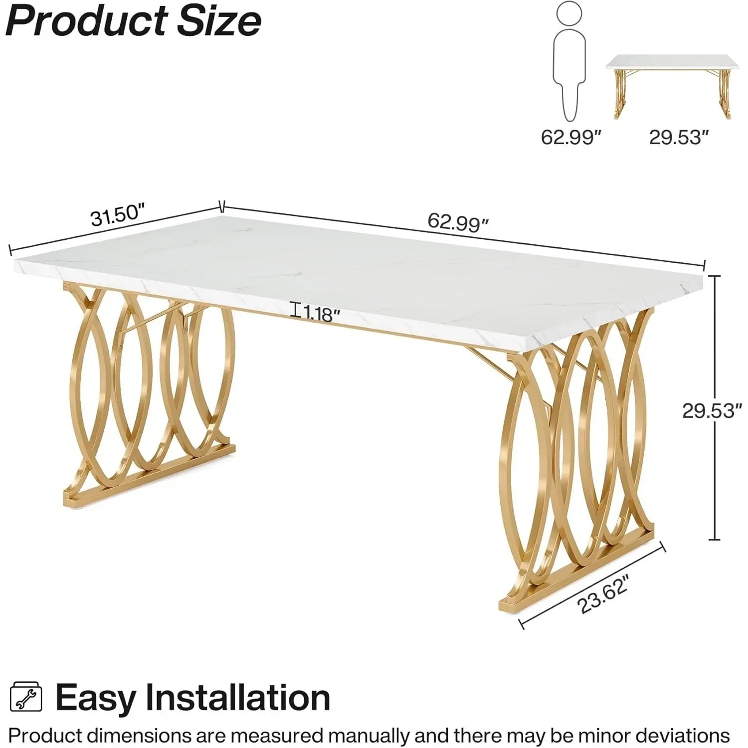 Dining/Kitchen Table, 63"