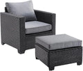Outdoor Patio Sectional Set Water/Oil/Stain-Resistant Fabric