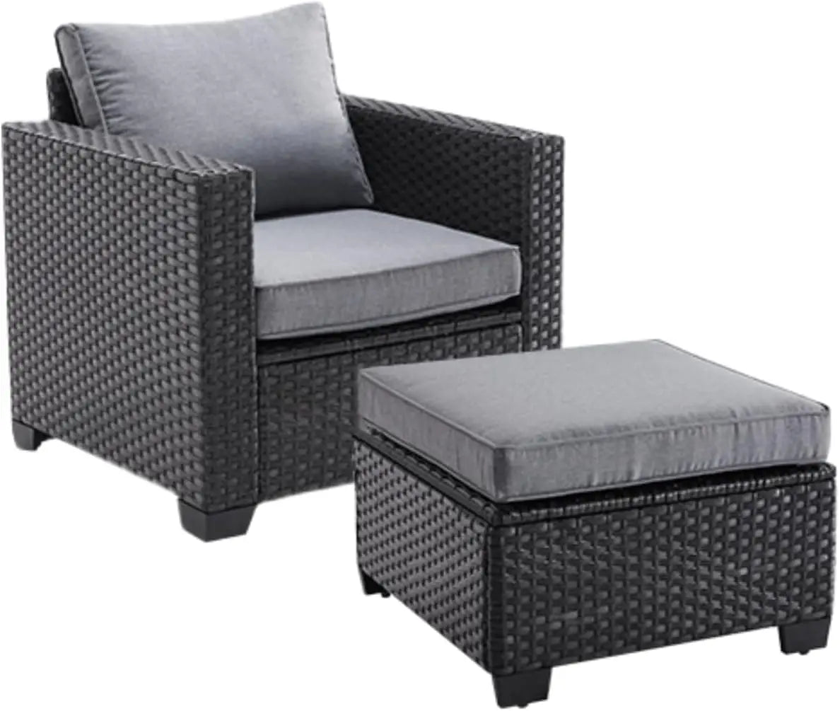 Outdoor Patio Sectional Set Water/Oil/Stain-Resistant Fabric