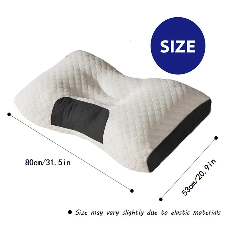 2 Massage Neck Pillows Adjustable Ergonomic Orthopedic