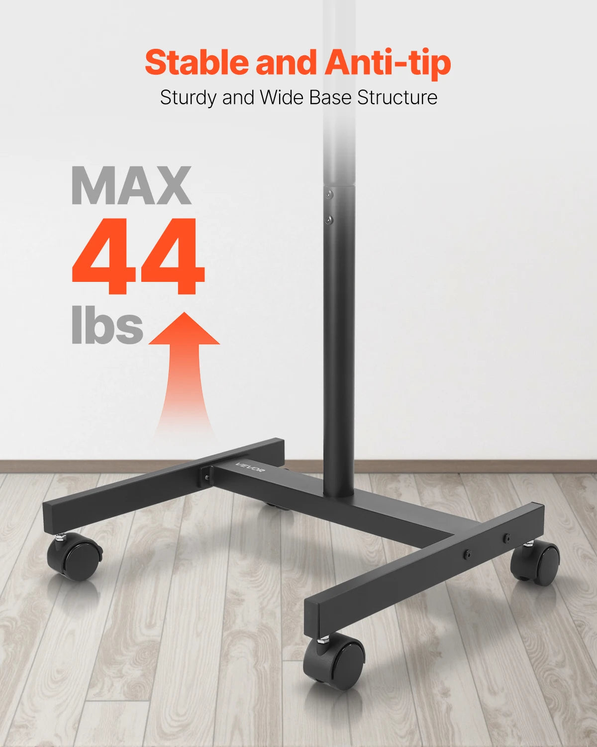 Mobile TV Stand with Wheels