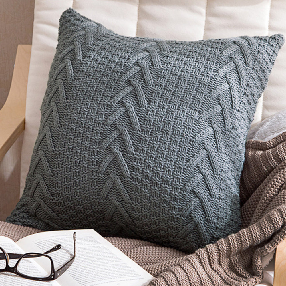 Set of 2 Beautiful combination Pillow Covers AND Inserts  mixed colors, one of each