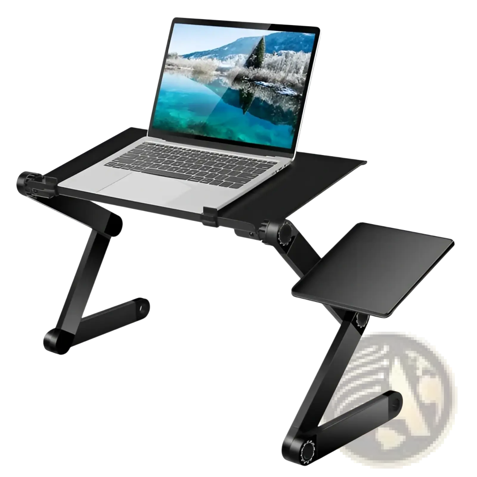 Adjustable Laptop Table with Mouse Board and Cooling Holes