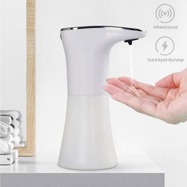 Portable Automatic Spray Foam Gel Type Sensor Liquid Soap Dispenser Sprayer Infrared Sensor USB Rechargeable Bathroom Kitchen Automatic Soap Dispenser With Built-in Infrared Smart Sensor For Kitchen Bathroom