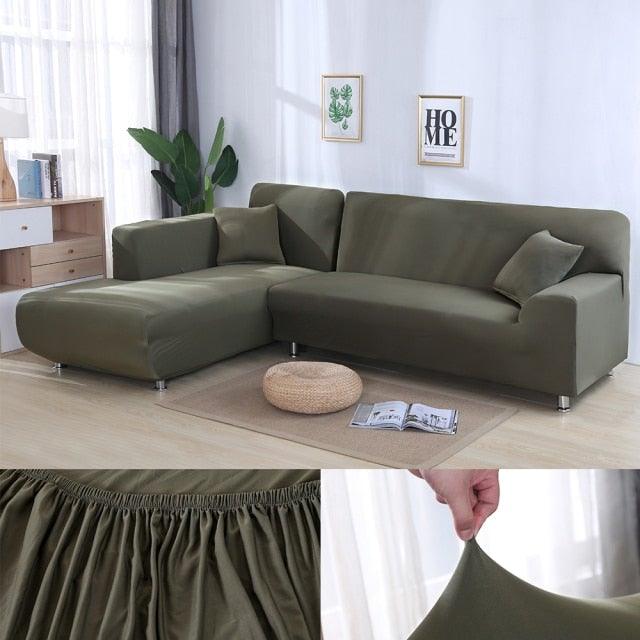Sofa Cover For Living Room Anti-dust Elastic Stretch Covers For L-shape Corner Sofa Couch Cover Chair Cover Furniture Protector Sofa Covers for Living Room Sofa Protector Anti-dust Elastic Stretch Covers For Corner Sofa Cover
