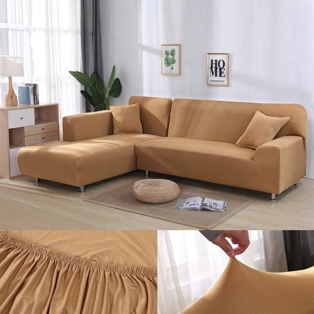 Sofa Cover For Living Room Anti-dust Elastic Stretch Covers For L-shape Corner Sofa Couch Cover Chair Cover Furniture Protector Sofa Covers for Living Room Sofa Protector Anti-dust Elastic Stretch Covers For Corner Sofa Cover