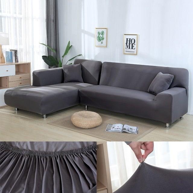 Sofa Cover For Living Room Anti-dust Elastic Stretch Covers For L-shape Corner Sofa Couch Cover Chair Cover Furniture Protector Sofa Covers for Living Room Sofa Protector Anti-dust Elastic Stretch Covers For Corner Sofa Cover