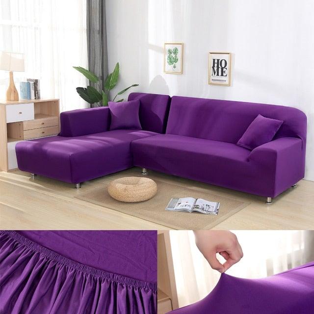 Sofa Cover For Living Room Anti-dust Elastic Stretch Covers For L-shape Corner Sofa Couch Cover Chair Cover Furniture Protector Sofa Covers for Living Room Sofa Protector Anti-dust Elastic Stretch Covers For Corner Sofa Cover