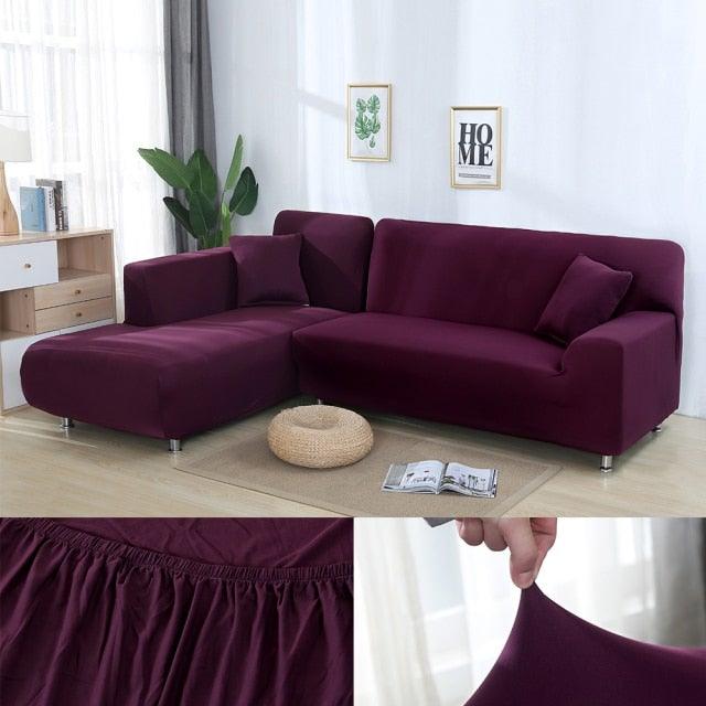 Sofa Cover For Living Room Anti-dust Elastic Stretch Covers For L-shape Corner Sofa Couch Cover Chair Cover Furniture Protector Sofa Covers for Living Room Sofa Protector Anti-dust Elastic Stretch Covers For Corner Sofa Cover