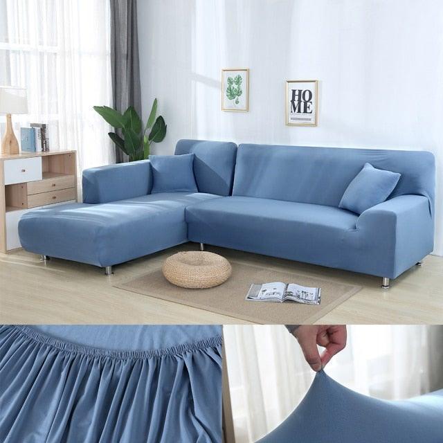 Sofa Cover For Living Room Anti-dust Elastic Stretch Covers For L-shape Corner Sofa Couch Cover Chair Cover Furniture Protector Sofa Covers for Living Room Sofa Protector Anti-dust Elastic Stretch Covers For Corner Sofa Cover