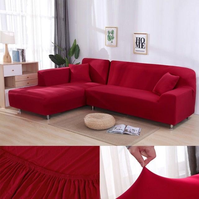 Sofa Cover For Living Room Anti-dust Elastic Stretch Covers For L-shape Corner Sofa Couch Cover Chair Cover Furniture Protector Sofa Covers for Living Room Sofa Protector Anti-dust Elastic Stretch Covers For Corner Sofa Cover