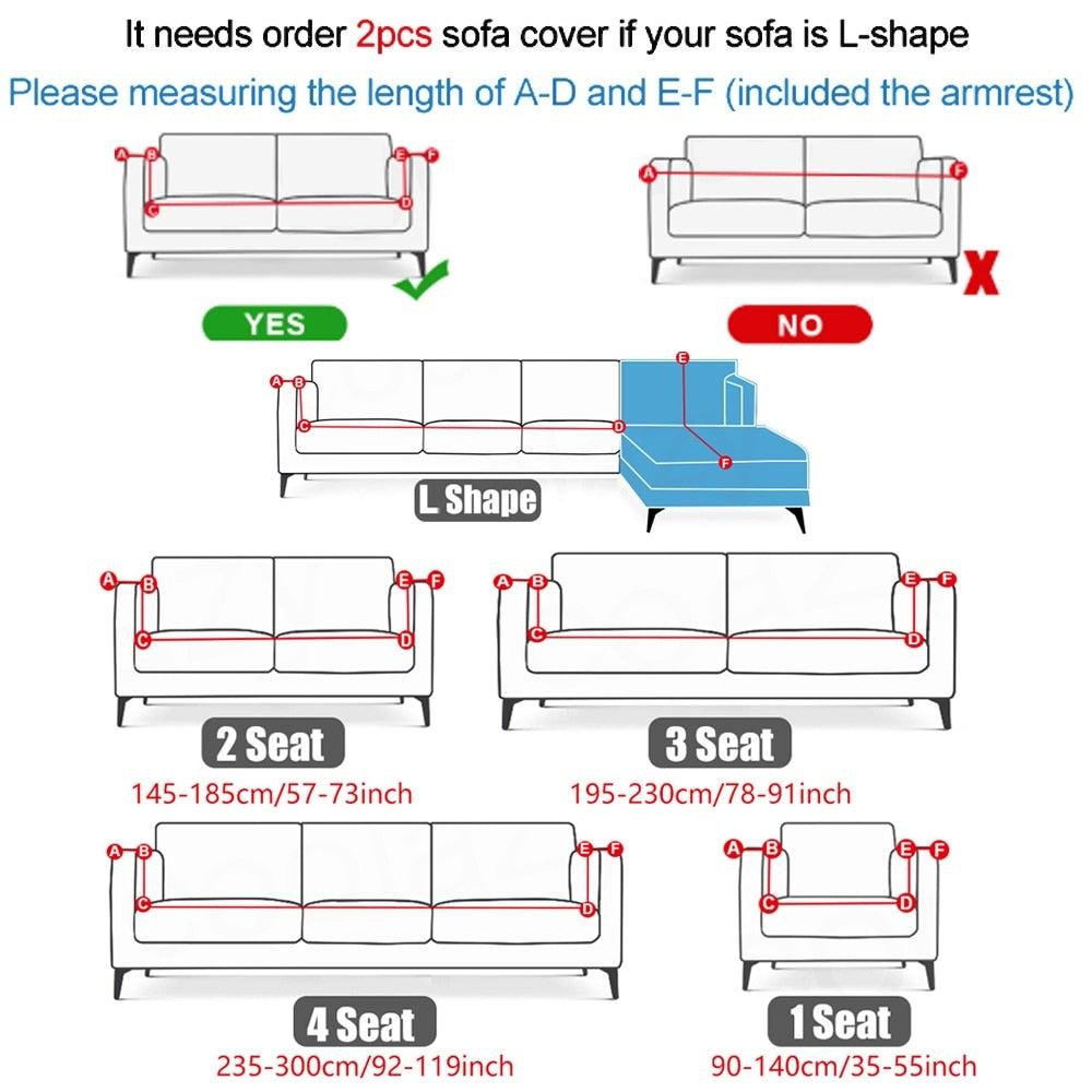 Sofa Cover For Living Room Anti-dust Elastic Stretch Covers For L-shape Corner Sofa Couch Cover Chair Cover Furniture Protector Sofa Covers for Living Room Sofa Protector Anti-dust Elastic Stretch Covers For Corner Sofa Cover