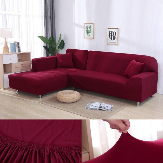 Sofa Cover For Living Room Anti-dust Elastic Stretch Covers For L-shape Corner Sofa Couch Cover Chair Cover Furniture Protector Sofa Covers for Living Room Sofa Protector Anti-dust Elastic Stretch Covers For Corner Sofa Cover