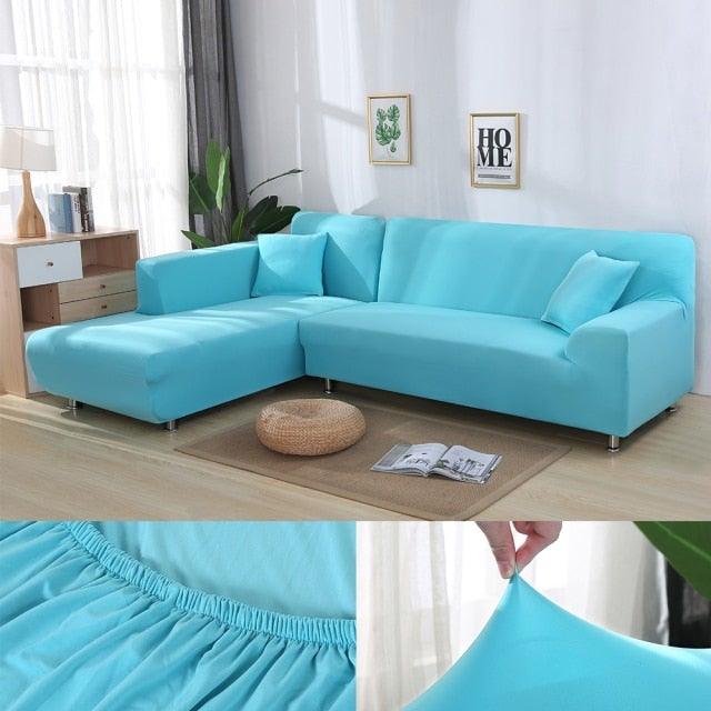 Sofa Cover For Living Room Anti-dust Elastic Stretch Covers For L-shape Corner Sofa Couch Cover Chair Cover Furniture Protector Sofa Covers for Living Room Sofa Protector Anti-dust Elastic Stretch Covers For Corner Sofa Cover